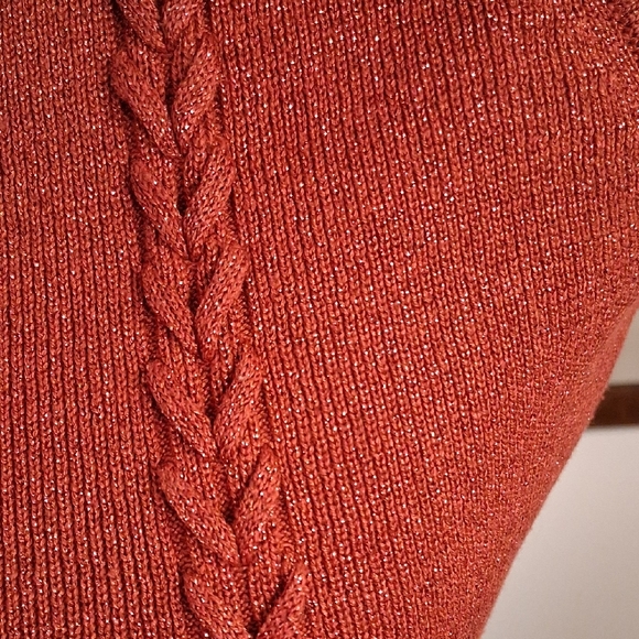 Joseph A. Women's Red Sparkle Cardigan Twin Set - Picture 4 of 12